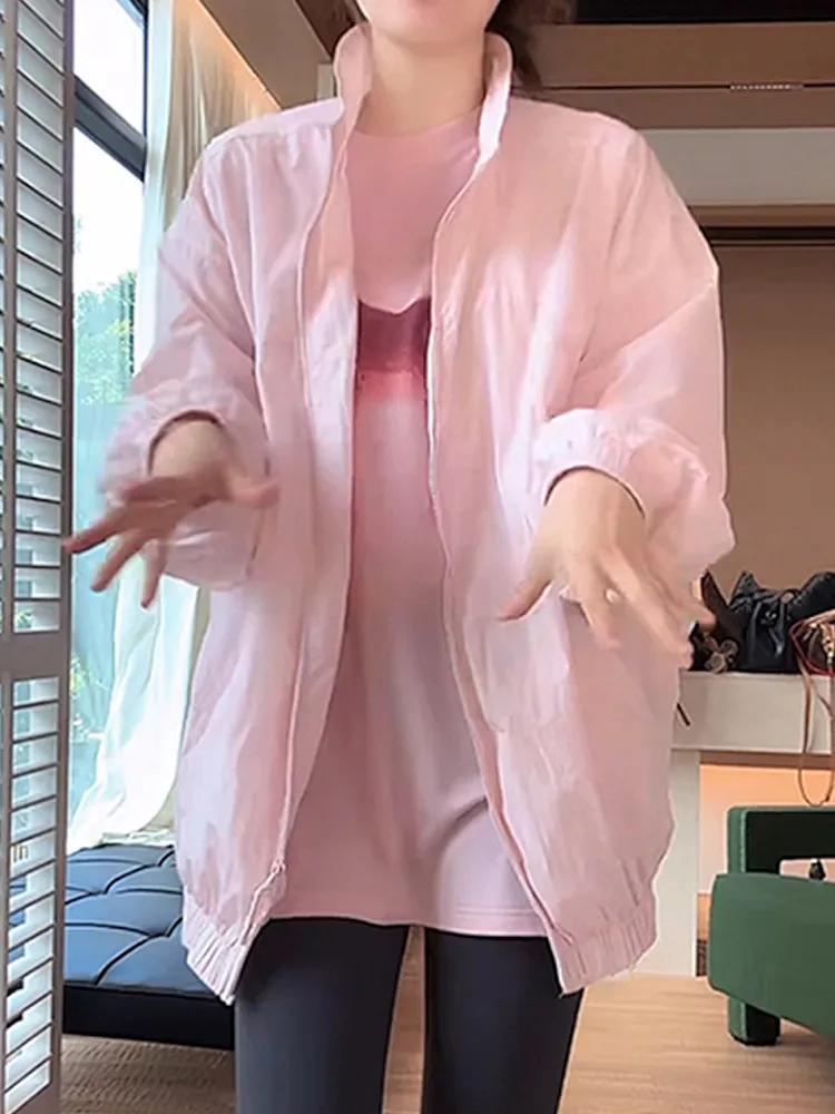 

Корейский дизайн, однотонная короткая куртка с воротником-стойкой, женская повседневная универсальная верхняя одежда для города, весна 2026, мода вне времени