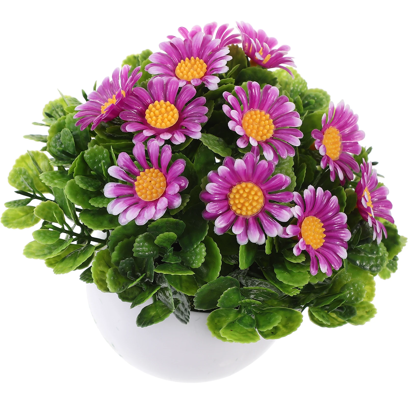 

Artificial Chrysanthemum Plants in Pots Fake Lemon Tree Bonsai Plastic Mini Decorative Home Office Kitchen Table Plant Flower
