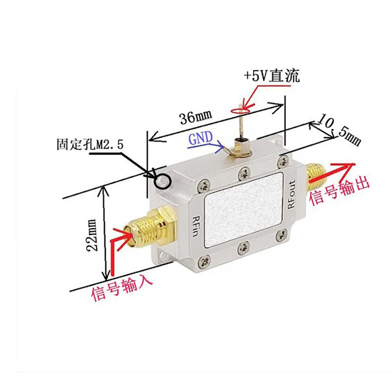 Módulo RF TQP3M9009 5MHz-4GHz ganancia 21DB amplificador de bajo ruido módulo LNA