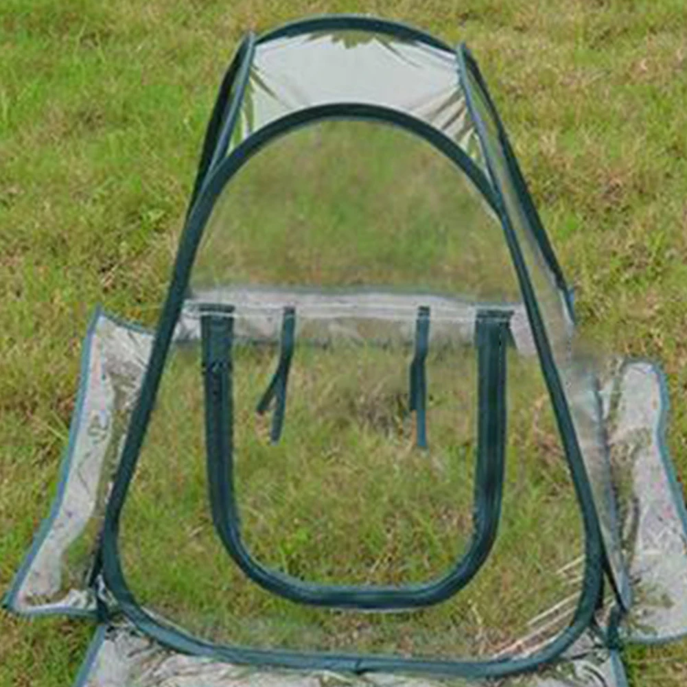 PVC Portable Foldable Mini Garden Greenhouse Cover Flower House Planting Insect-Proof Bird Cover For Outdoor Protection