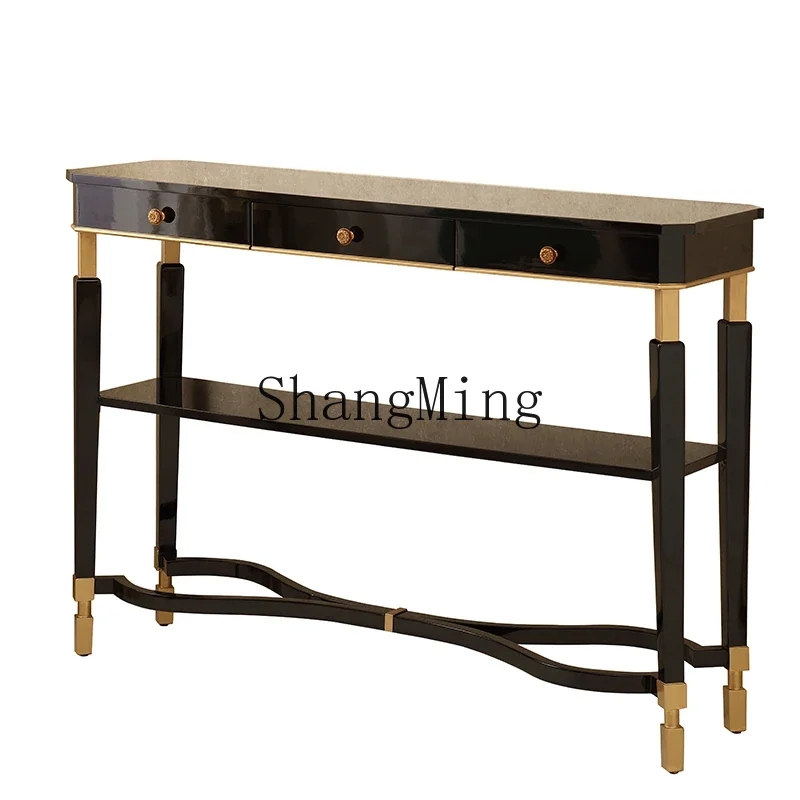 FG paint decorative strip case Entrance desk, foyer corridor end view desk, living room entrance cabinet