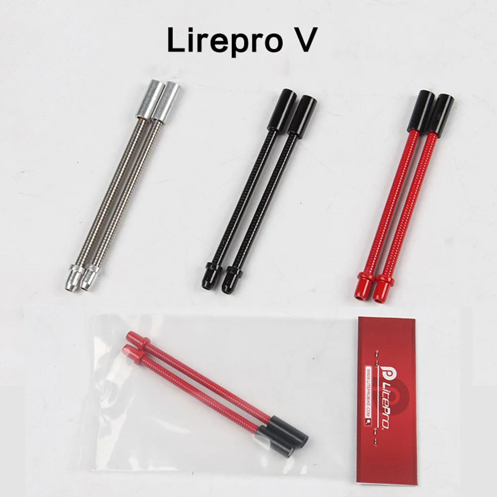 AliExpress 2Pcs Spring V Brake Noodle Stainless Steel MTB Bike Brake Bend Tube Cable Guide Bicycle Flexible Elbow V Brake Pipes Accessories