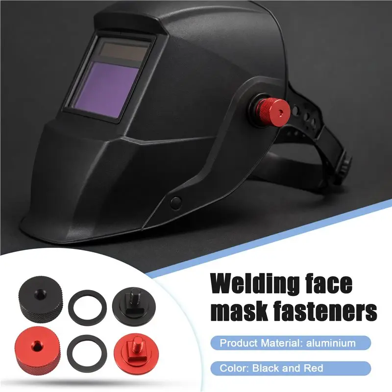 ABGG-2Pairs Welding Hood Helmet Fasteners Aluminum Helmet Headgear Replacement Part Accessories Screws Flip Hood For Hard Hat