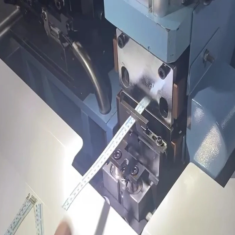 Semi-automatic sheathed wire terminal wire arranging wire splitting peeling and end tapping integrated wire stripping pressing