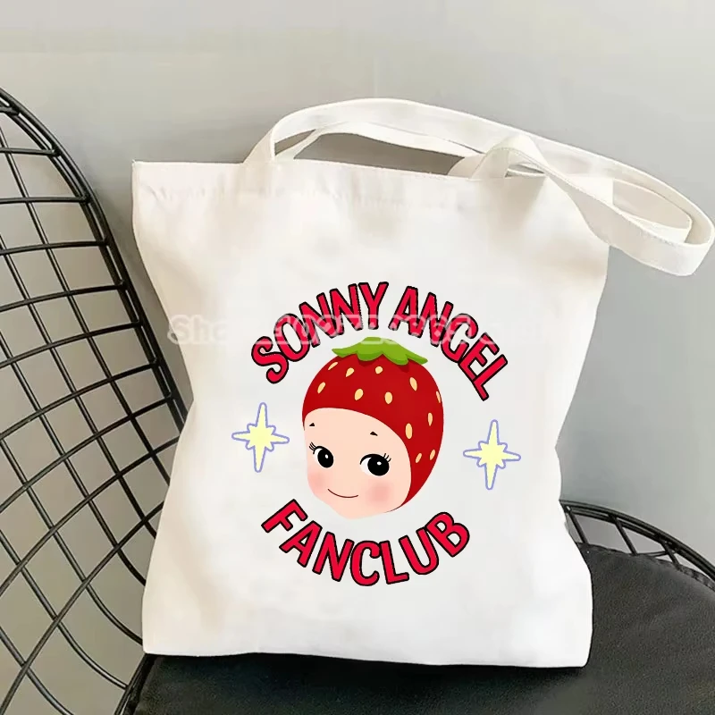 

Kawaii Sonny Angel Tote Bag Cute Cartoon Anime Shopping Bag Pouch Commuter Student Simple Versatile Women Commuter Packages Gift