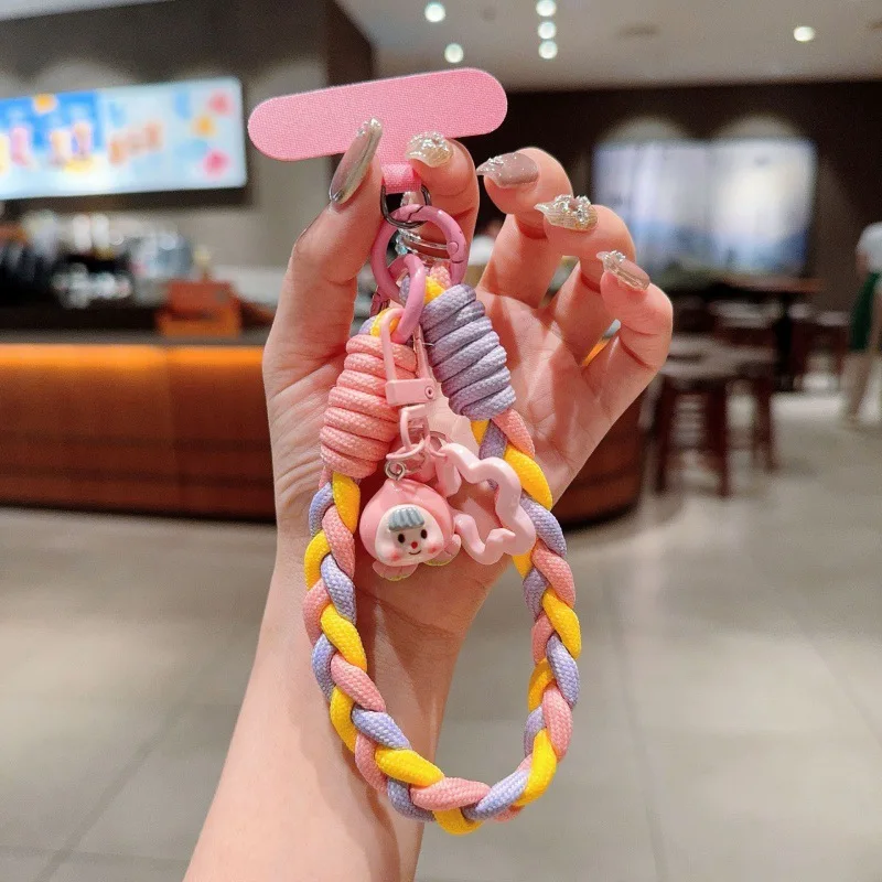 Suitable for The New Creative Cartoon Mobile Phone Shell Chain Universal Full Circle Short Rope Portable Chain Fruit Cartoon