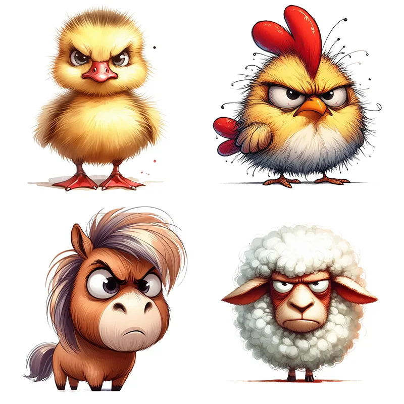 

KT93# Cartoon Animal Stickers,Wall Toilet Decal Removable, Vinyl Car Sticker for Bathroom Decor, Outdoor Indoor Use