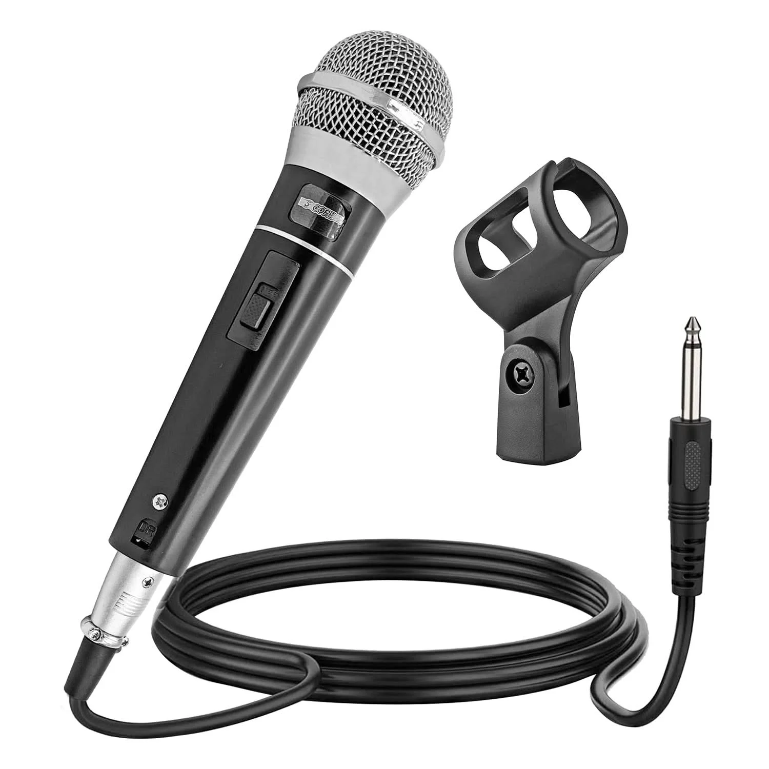 

5 Core XLR Microphone Dynamic Mic Karaoke Singing Studio Mics Handheld Microfono PM 100