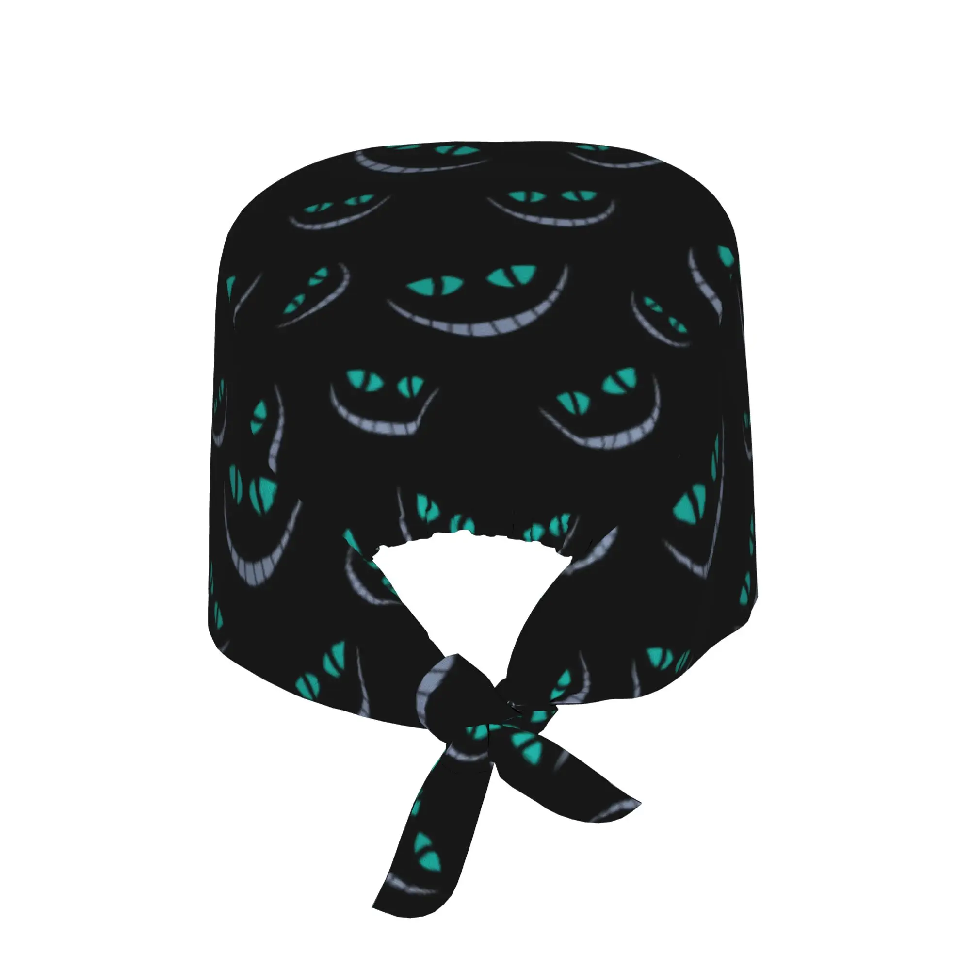 Custom Cheshires Anime Cat Working Cap Surgical Hats Women Men Cartoon Operating Room Cap Nursing Cap Lab Works Hat