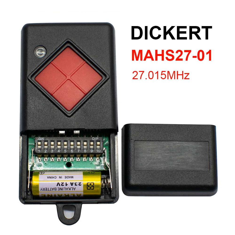 Imagem -02 - Dickert Mahs27 Mahs2701 Mahs27-04 27.015mhz Garagem Porta Controle Remoto 27mhz Portão Chaveiro