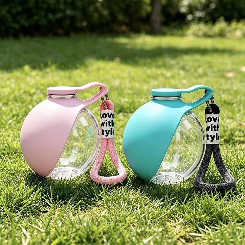285ml Leak-Proof Dog Water Bottle with Collapsible Silicone Outdoor Travel Cup for Dogs Cats Portable Pet Drinking Water Cup