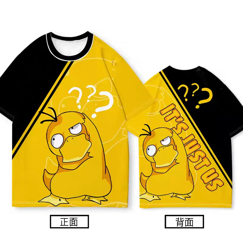 

Koda duck Pokémon cartoon short sleeve T-shirt boy summer wonder baby children loose clothes T-shirt