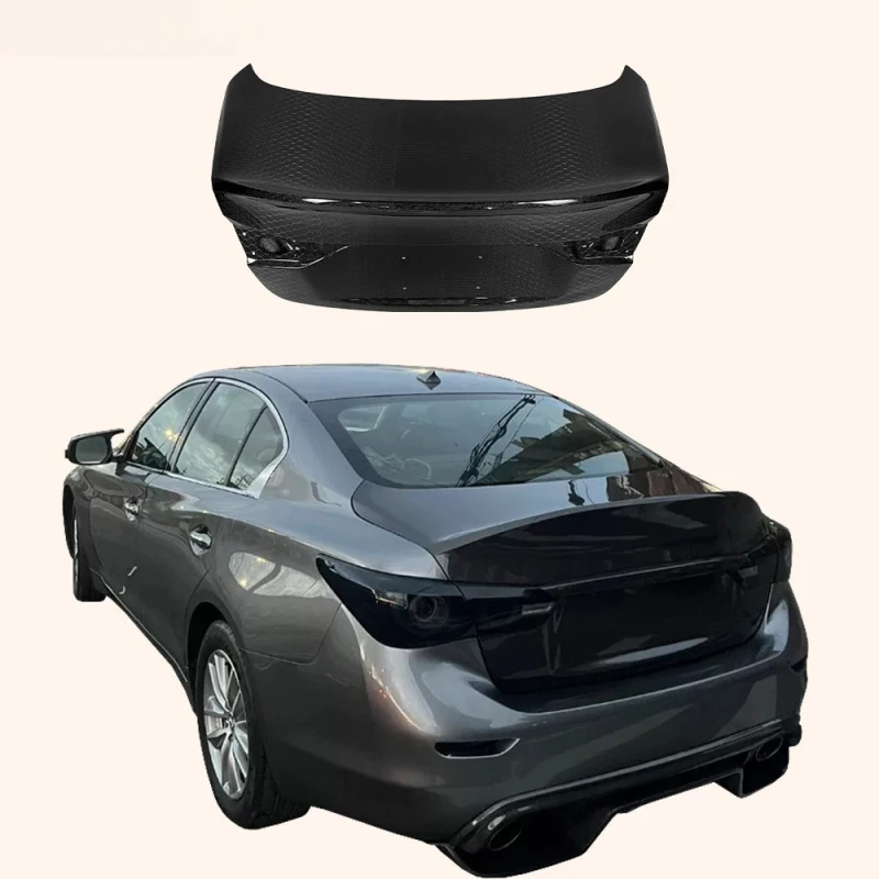 

For Q50 (2018-2020 Only) Honeycomb Carbon Ducktail Style Rear Trunk Boot Lid