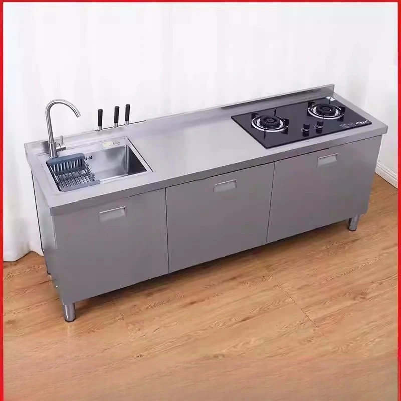 Moderne Minimalistische Küche Edelstahl Werkbank Nordic Esszimmer Lagerung Waschbecken Schrank Multifunktionale Home Möbel FYKC