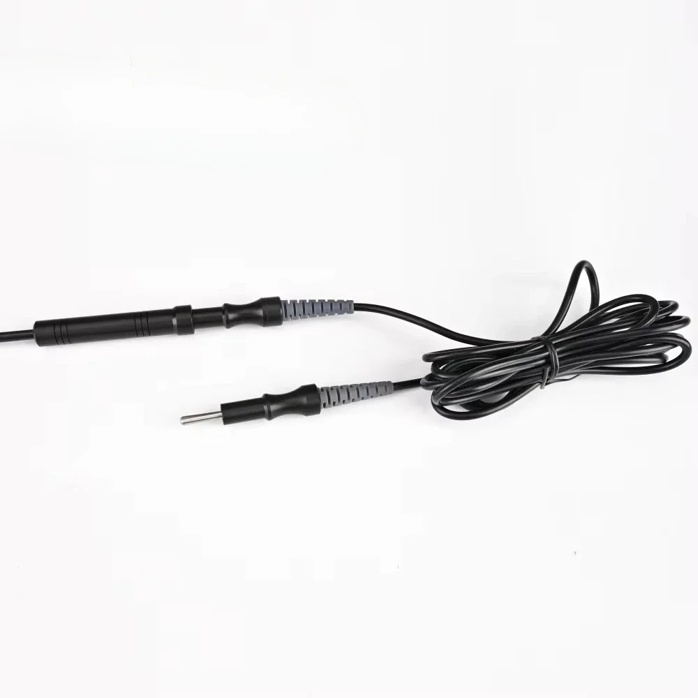 Electrodo de gancho en L laparoscópico médico reutilizable de 5 mm con cable unipolar para cirugía laparoscópica