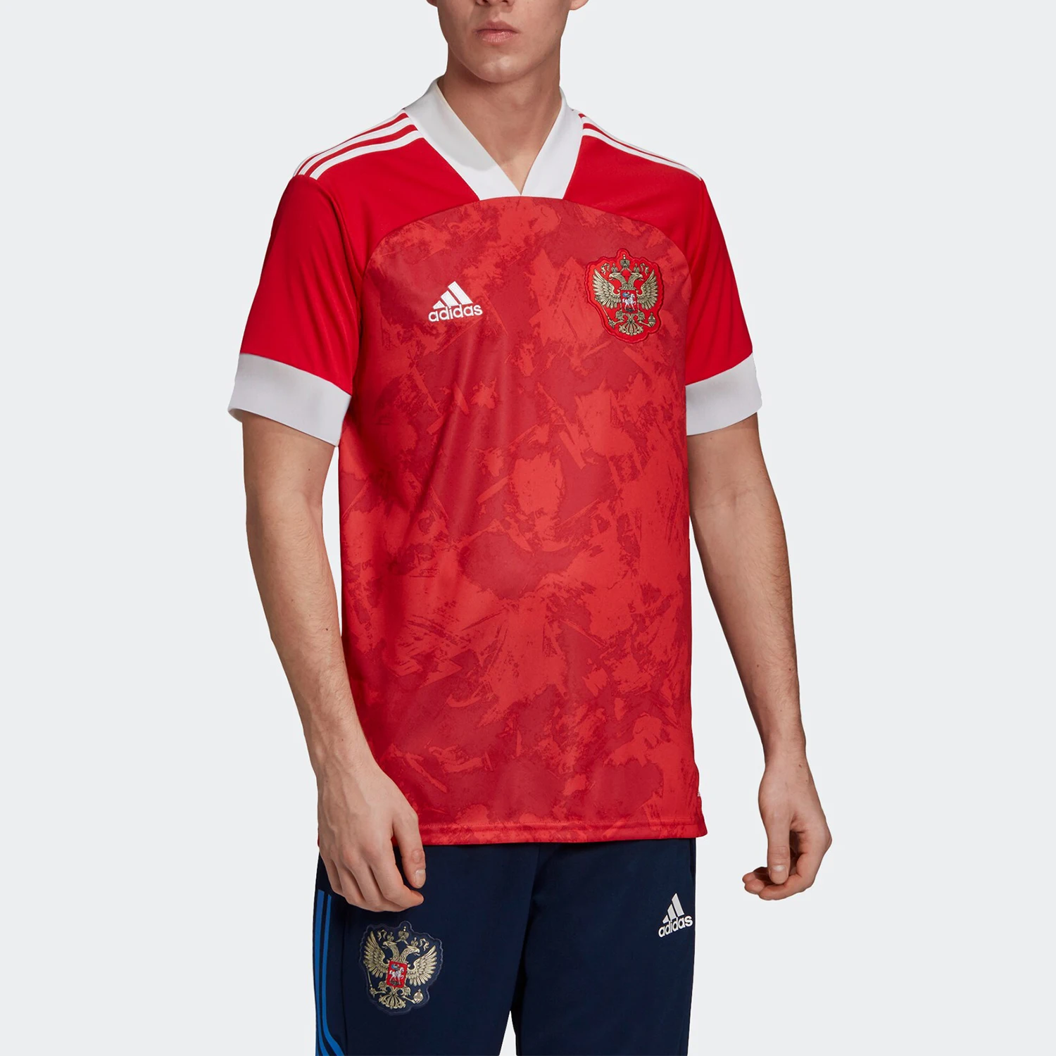 

Adidas Genuine European Cup Russia Home Fan Edition Men's Short-Sleeve T-Shirt GQ1193