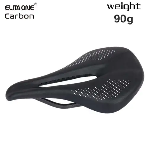 Elitaone-sillín de carbono para bicicleta de montaña, 240x143mm, superligero, 90g UD, acabado de carbono desnudo