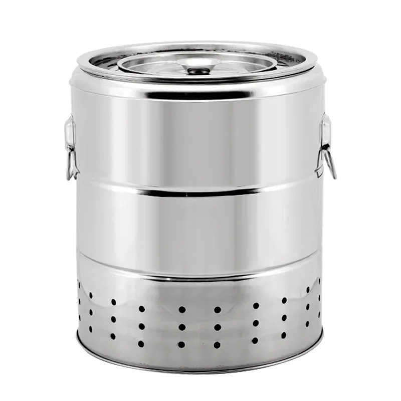 

Multi functional barbecue grill, home indoor and outdoor mini charcoal stew grill, stainless steel barbecue hanging grill