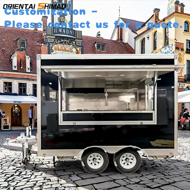 Custom.Street Cart Traila Trailer Food Remolque de comida de segunda mano Camiones de comida usados