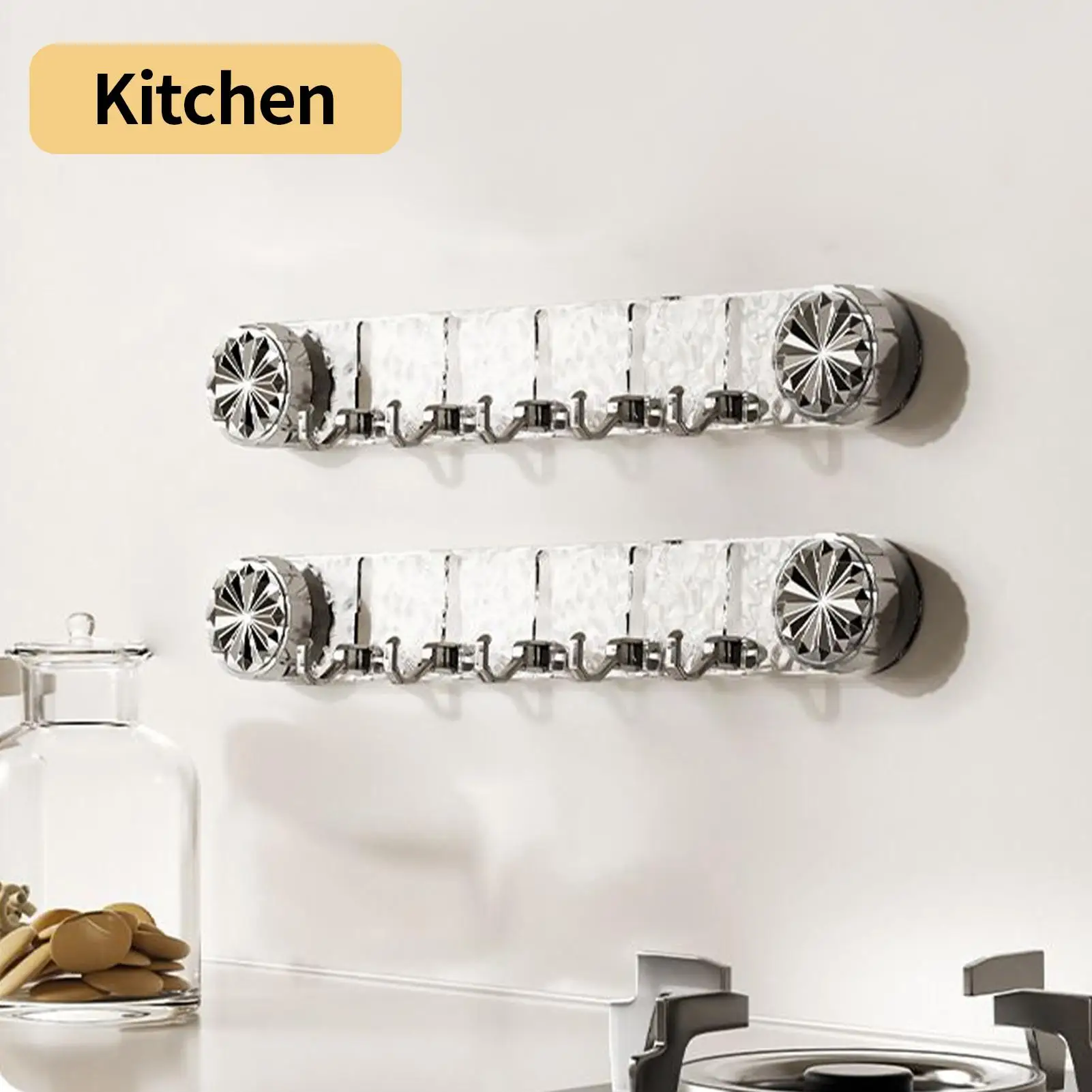 

Крючок для душа на присоске с 5 крючками, вешалки для куртки для спальни, сверхмощные вешалки для полотенец для стены, кухни, ванной комнаты, стирки