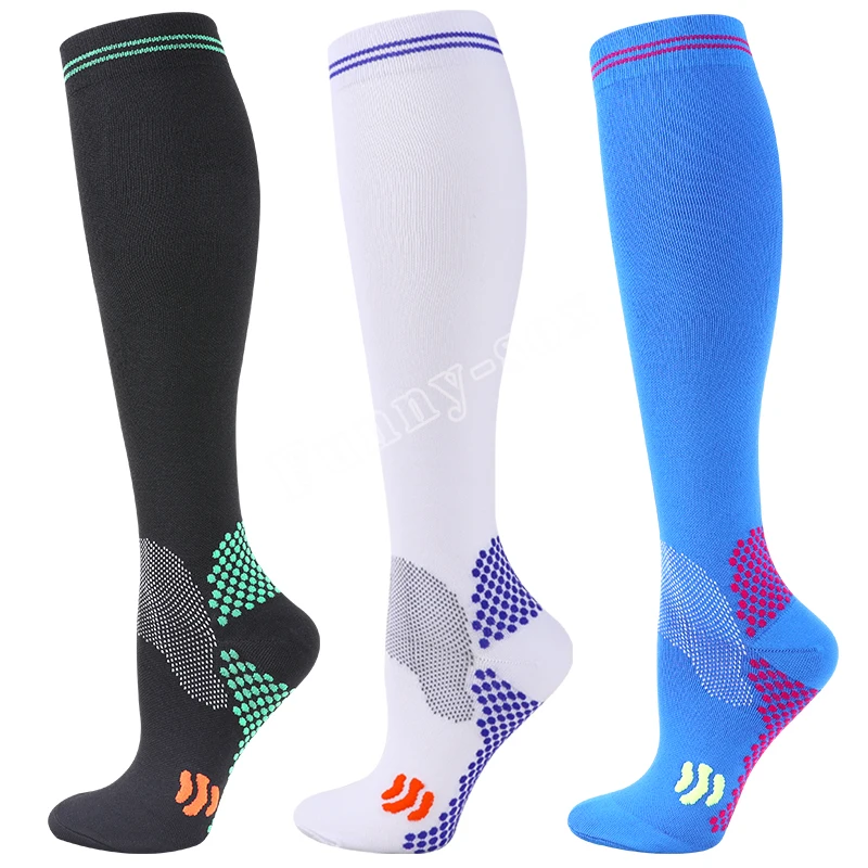 1/3 Pairs Dropship Kompression Socken Krampfadern 20-30 Mmhg Männer Frauen Socken Für Laufen Radfahren, fußball Fußball Strümpfe – Detail 12