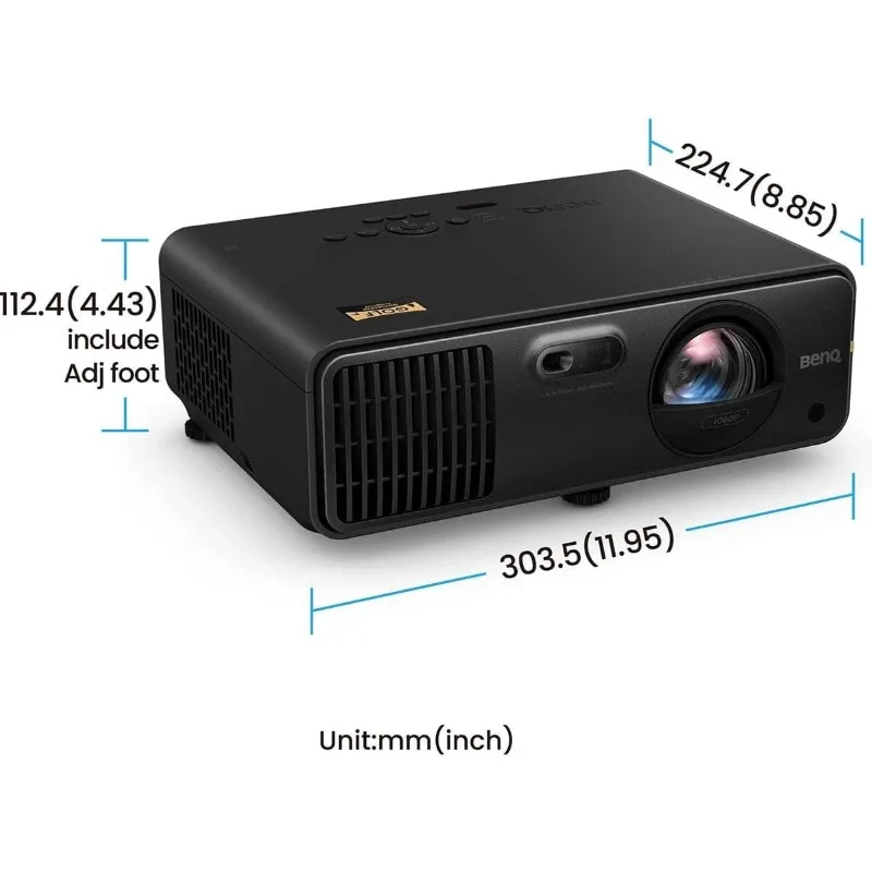 BenQ AH700ST Short Throw Laser Projector Native 1080p Proyector 4000-Lumen Home Theater Business 20000 Hours Life DLP