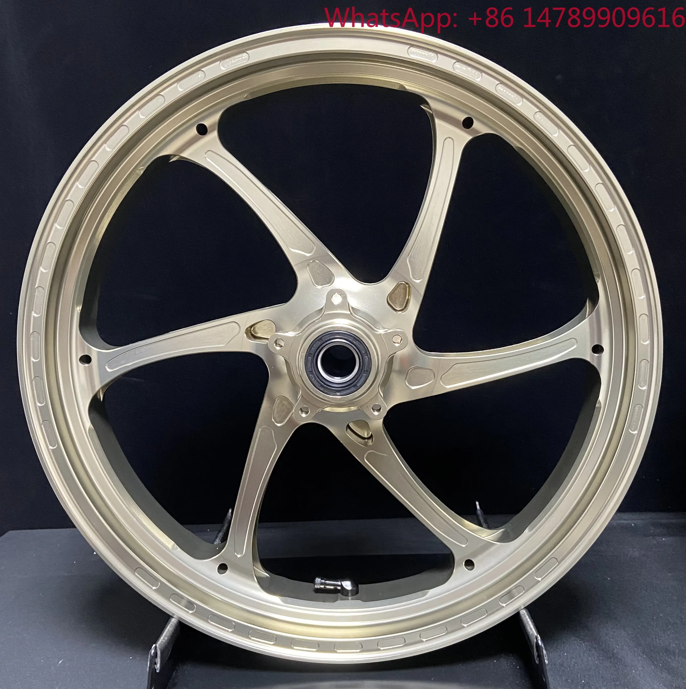 Forged Wheels 17x3.5 17x5.5 CNC Machined 6061-T6 Aluminum Racing Performance Motorcycle Wheel, Lightweight Design, Aftermarket U
