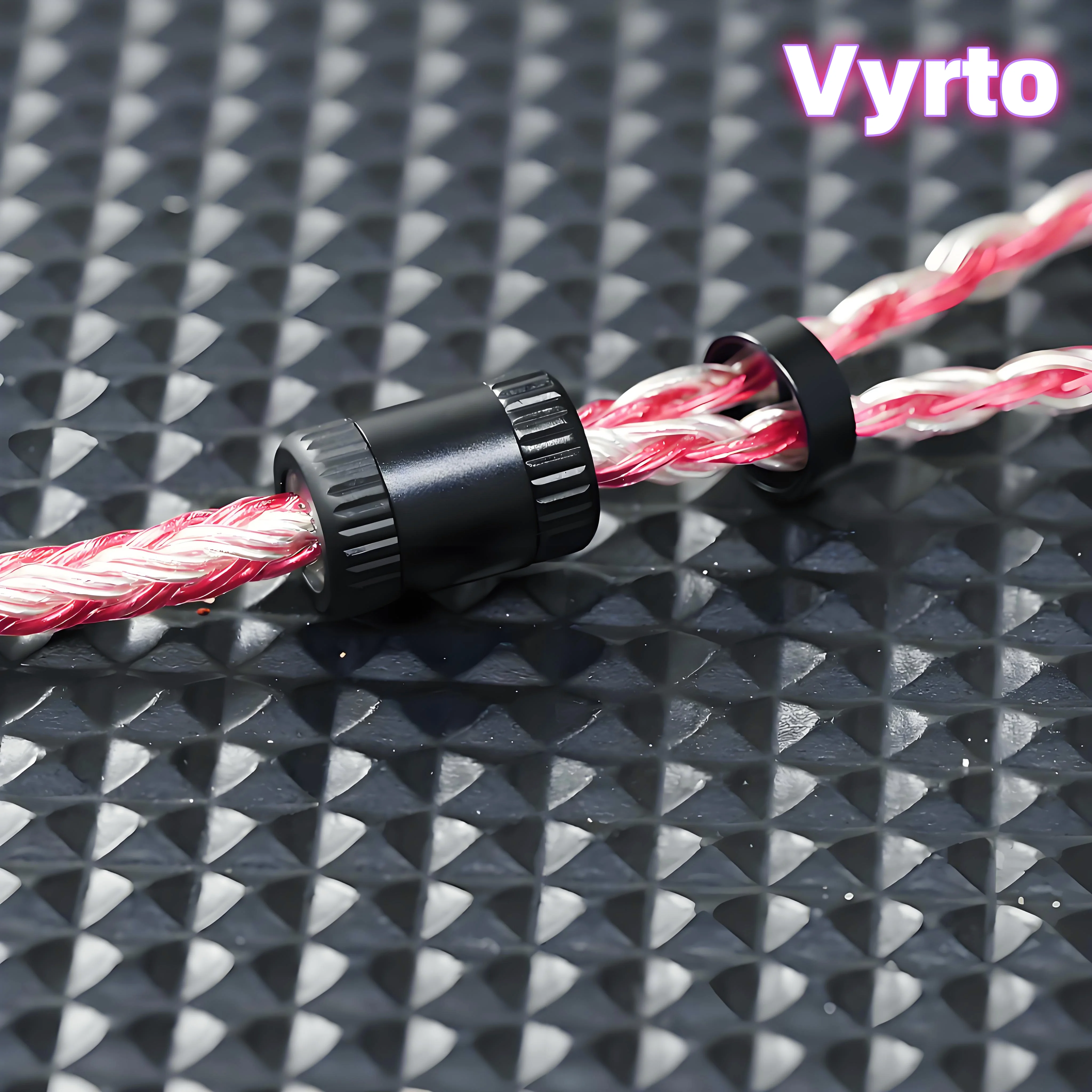 Кабель IEM Vyrto-12, 16-жильный, красный, серебристый, монокристаллический, медный, посеребренный, HIFI-кабель, подходит для A2dc/mmcx/2pin 0,78/imseries