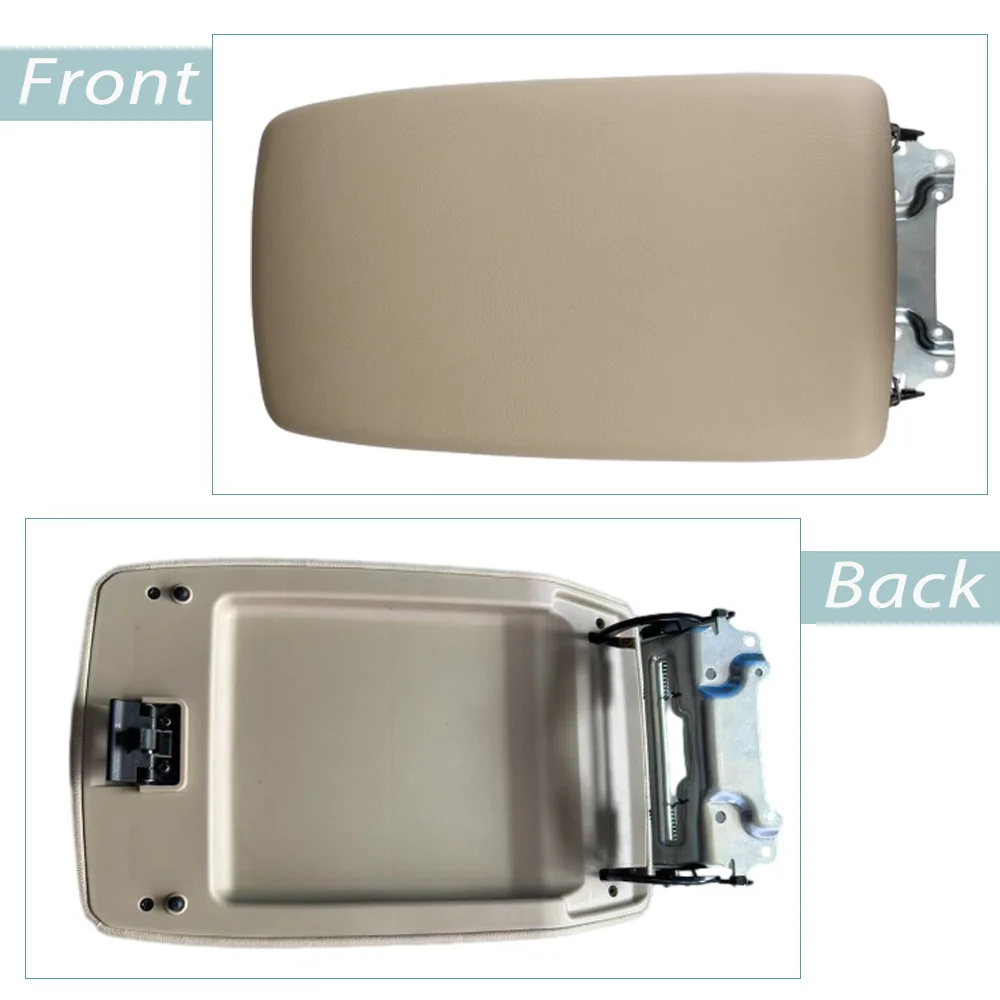 لتويوتا هايلاندر 2008 2009 2010 2011 2012 2013 الجلود مسند ذراع السيارة صندوق وحدة التحكم المركزية مزلاج غطاء مسند الذراع غطاء #4