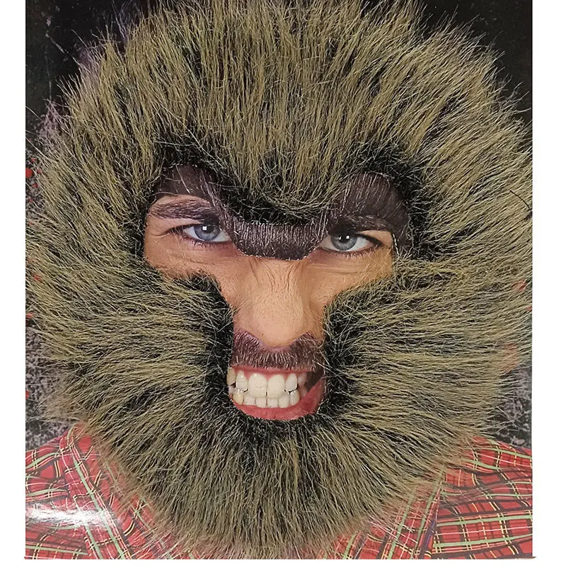 Funny Prom Party Beard Dress Up Men's Beard Animal Monkey Face Blush Beard Holiday Performance Animal Beard Mustache Moustache