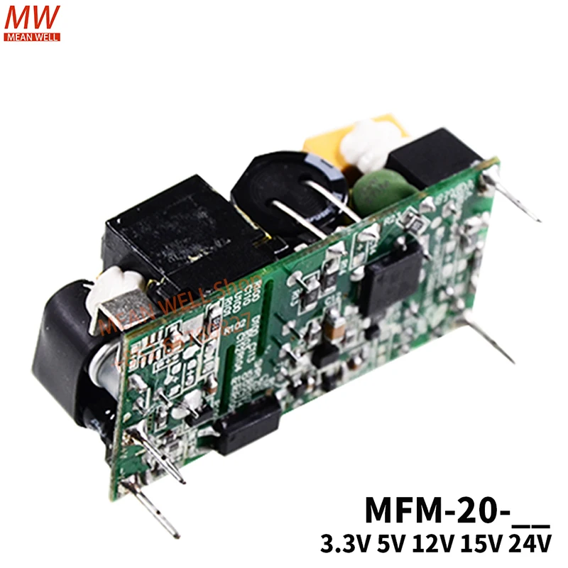 Original MEAN WELL 20W High Reliable Green On Board Type MFM-20-5 MFM-20-12 MFM-20-15 MFM-20-24