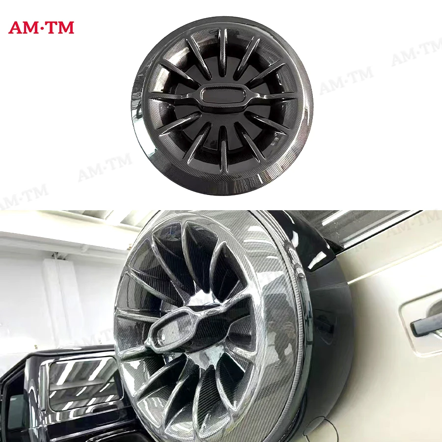 

For Mercedes-Benz W463 W464 Genuine Dry Carbon Fiber Spare Tire Cover Spare Tire Ring Spare Tire Decoration Car Accessories