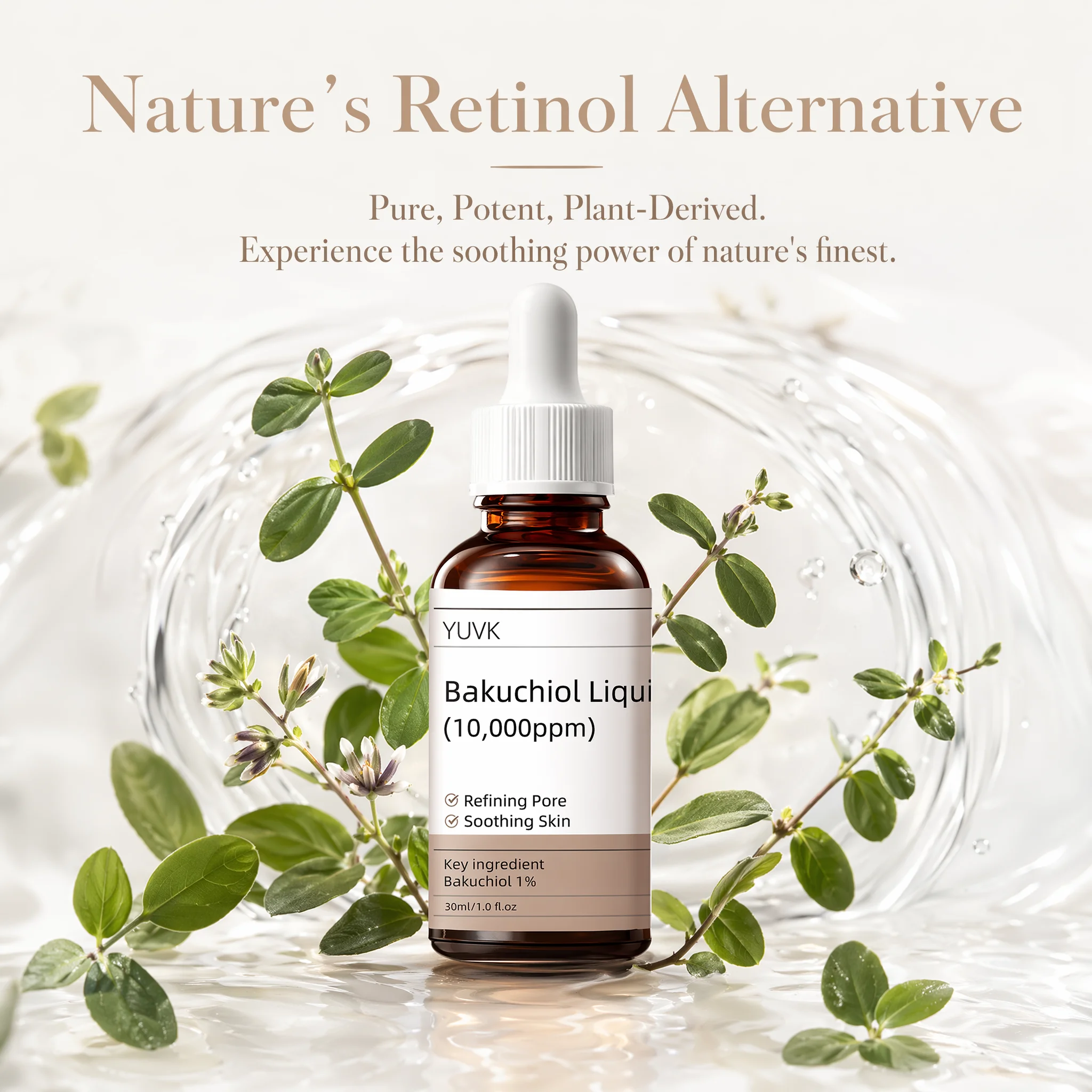 Pore-Soothing Bakuchiol Oil  Concentration Calms Redness Hydrates  Refines
