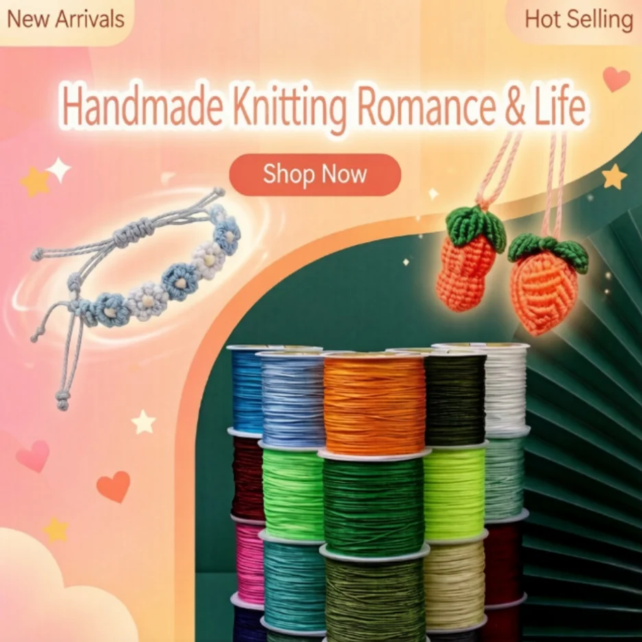 

16 rolls 1.2mmx10m small circle nylon ice silk tassel thread woven color thread bracelet necklace thread DIY