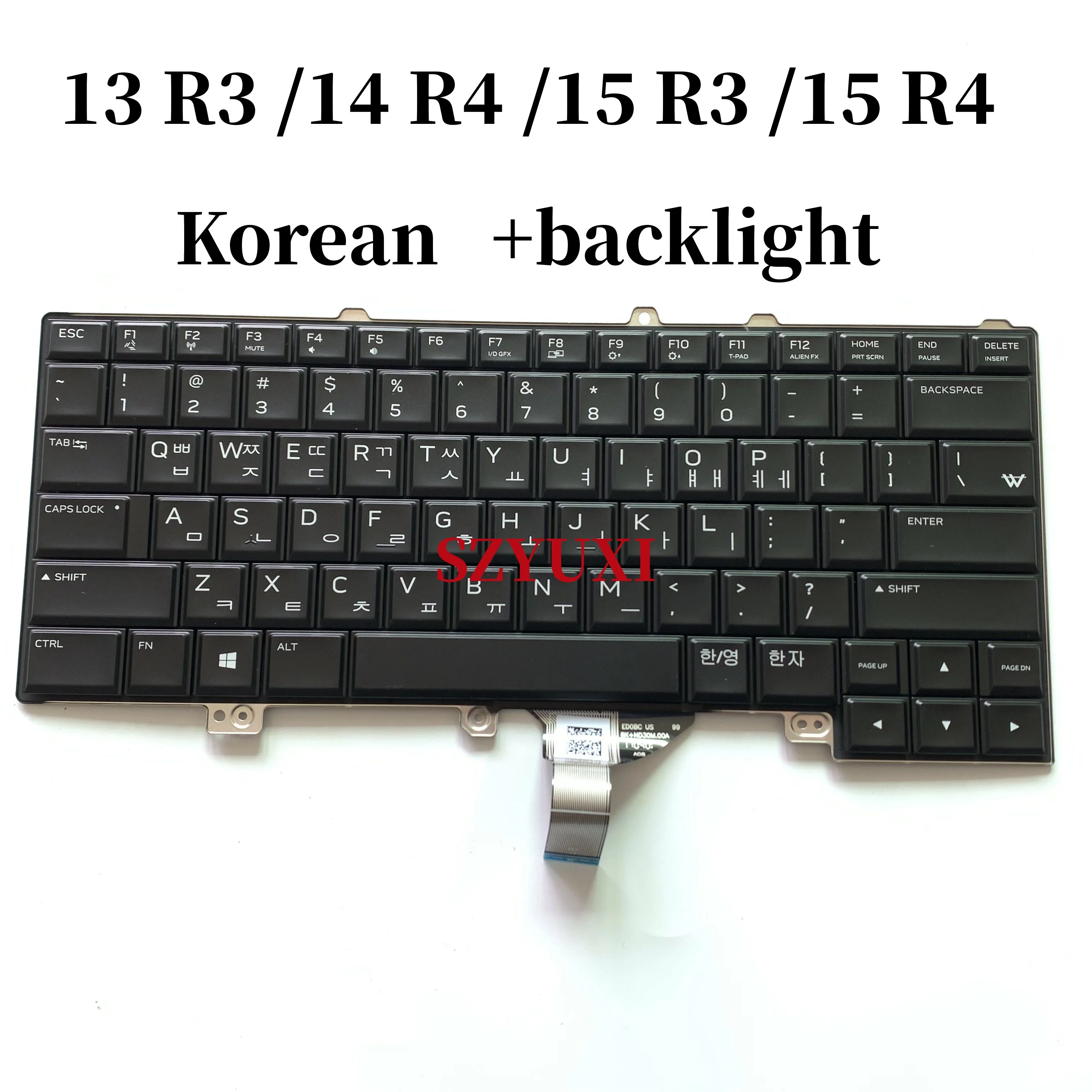 100%NEW original For DELL Alienware 13 R3 15 R3 15 R4 keyboard