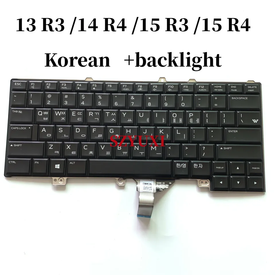 100%NEW original For DELL Alienware 13 R3 15 R3 15 R4 keyboard