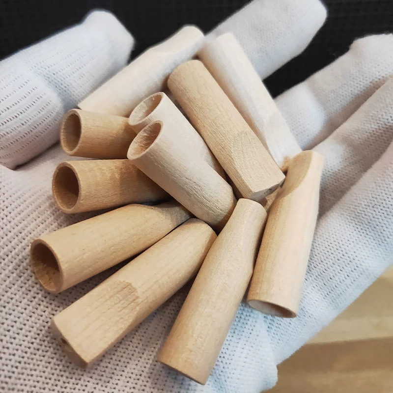 Wooden Cigar Mouthpiece Tip Solid Wood Hand-rolled Cigarette Tip Mouthpiece Filter Wood Cigar Tip Filter Mouthpiece view 5