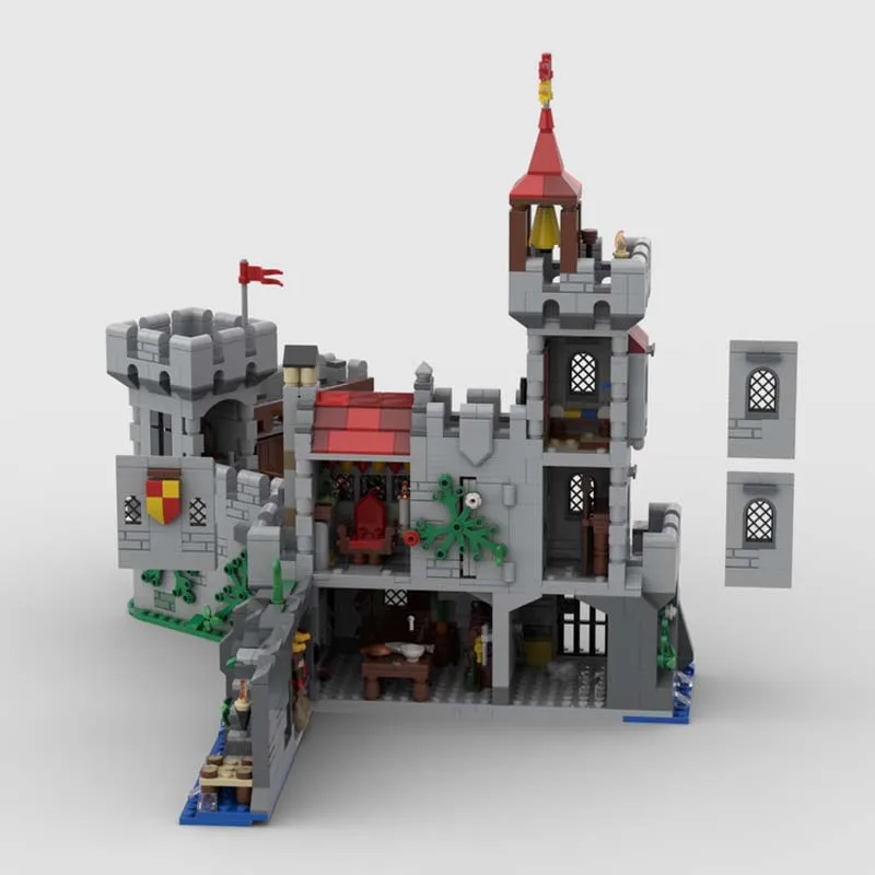 

MOC building block toy Medieval Forest Stable Model 427 pieces Creative assembly toy festival gift