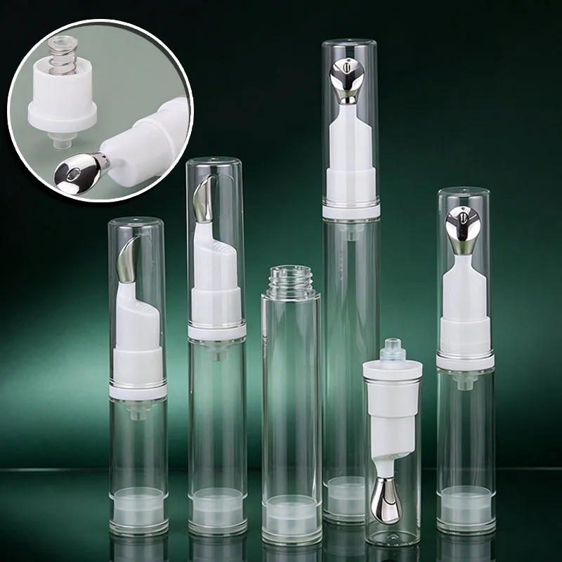 20/30/50PCS 5-15ml Empty Portable Eye Cream Airless Pump Bottles Vacuum Travel Size Lotion Splitter Makeup Storage Containers
