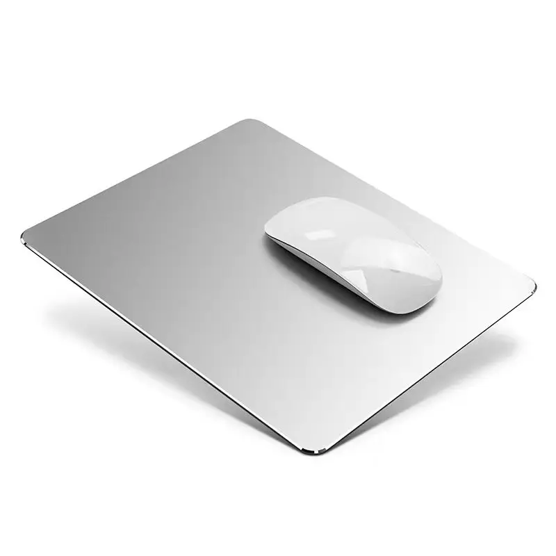 Aluminum Metal Mouse Pad Mat Hard Smooth Matte Thin Non-Slip Waterproof Fast and Accurate Control Mousepad for Office Home
