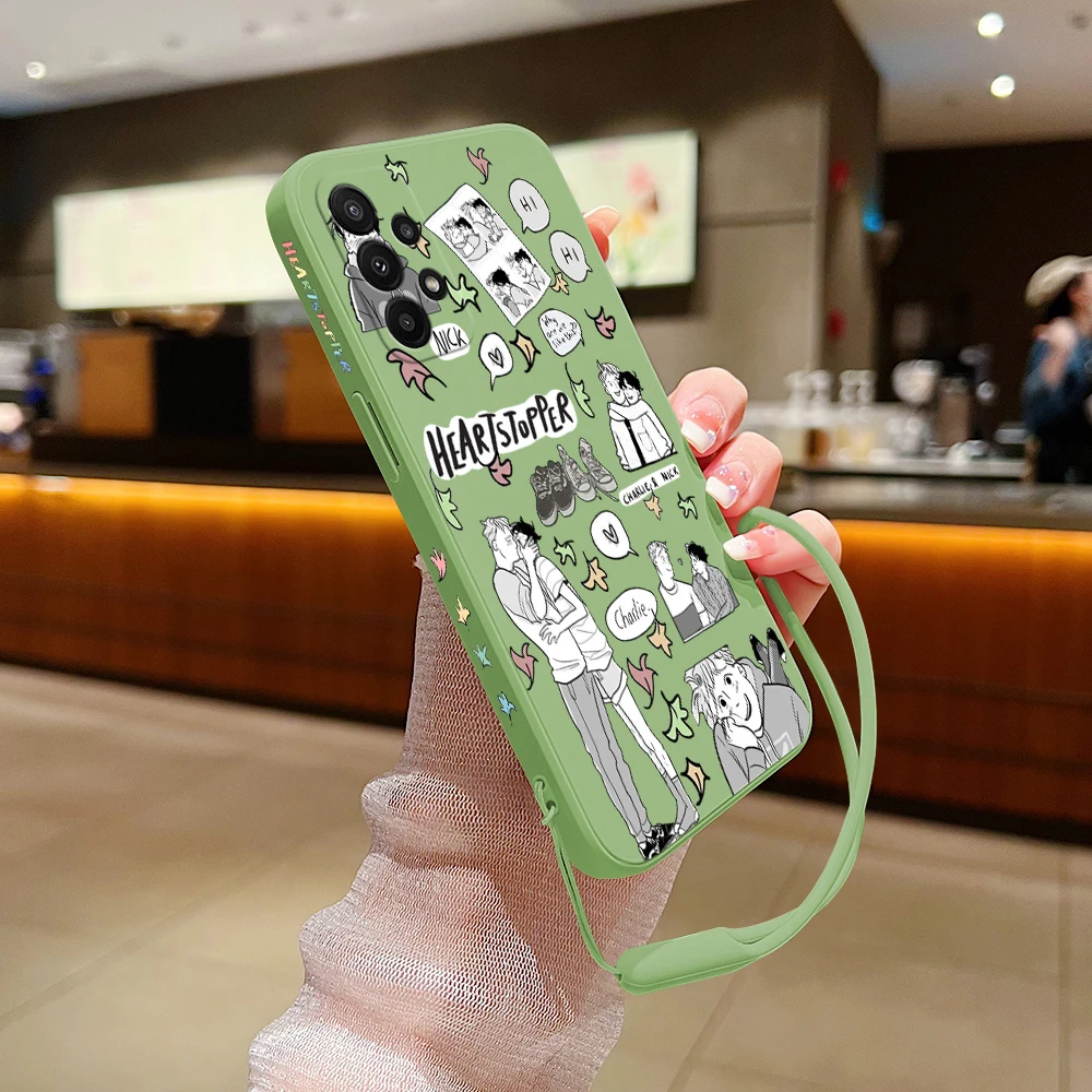 Cartoon Heartstopper Phone Case For Samsung Galaxy S24 S23 S22 S21 S20 S10 S9 Note 20 10 Ultra Plus Pro FE 4G 5G Cover