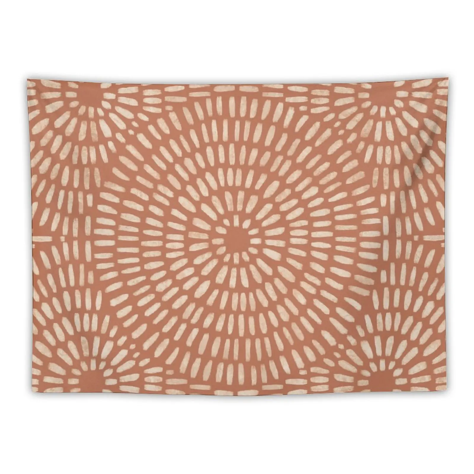 

New Boho terracotta circle pattern Tapestry Room Decor Aesthetic Cute Decor Wall Mural Home Decorators