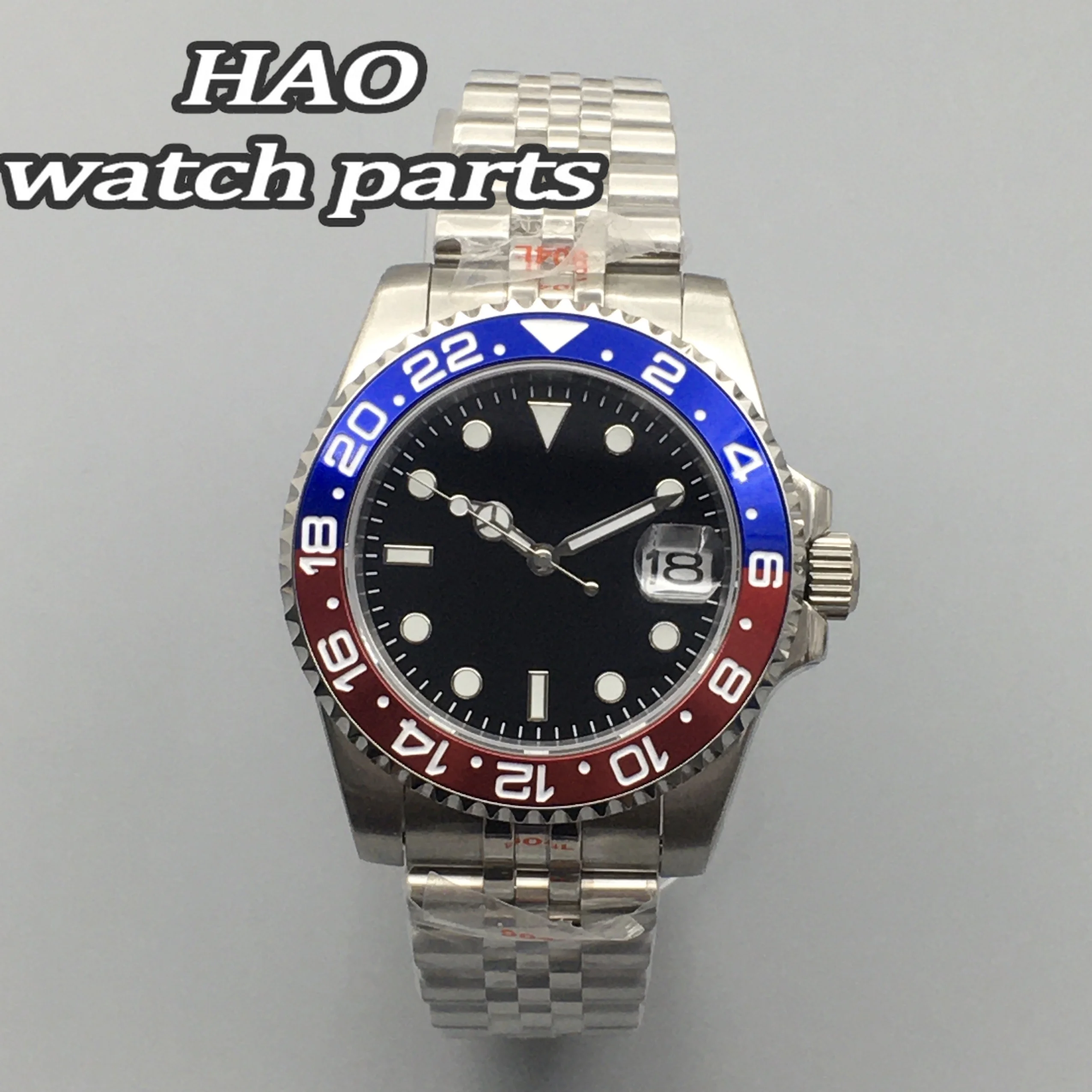 BLIGER مقاوم للماء الهاتفي العقيمة 25 جواهر PT5000 NH35A ذاتية اللف الأزرق الغوص الرجال ساعة الإنزلاق قفل المسمار التاج