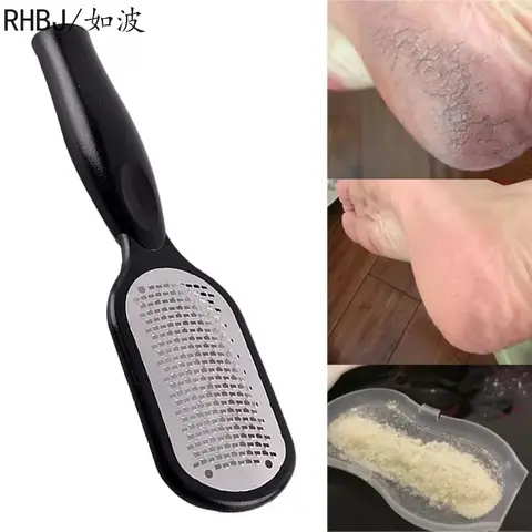 RHBJ 1Pcs Professional Stainless Steel Callus Remover Hand Foot File Scraper Pedicure Tools Dead Skin Remove for Heels Feet Care