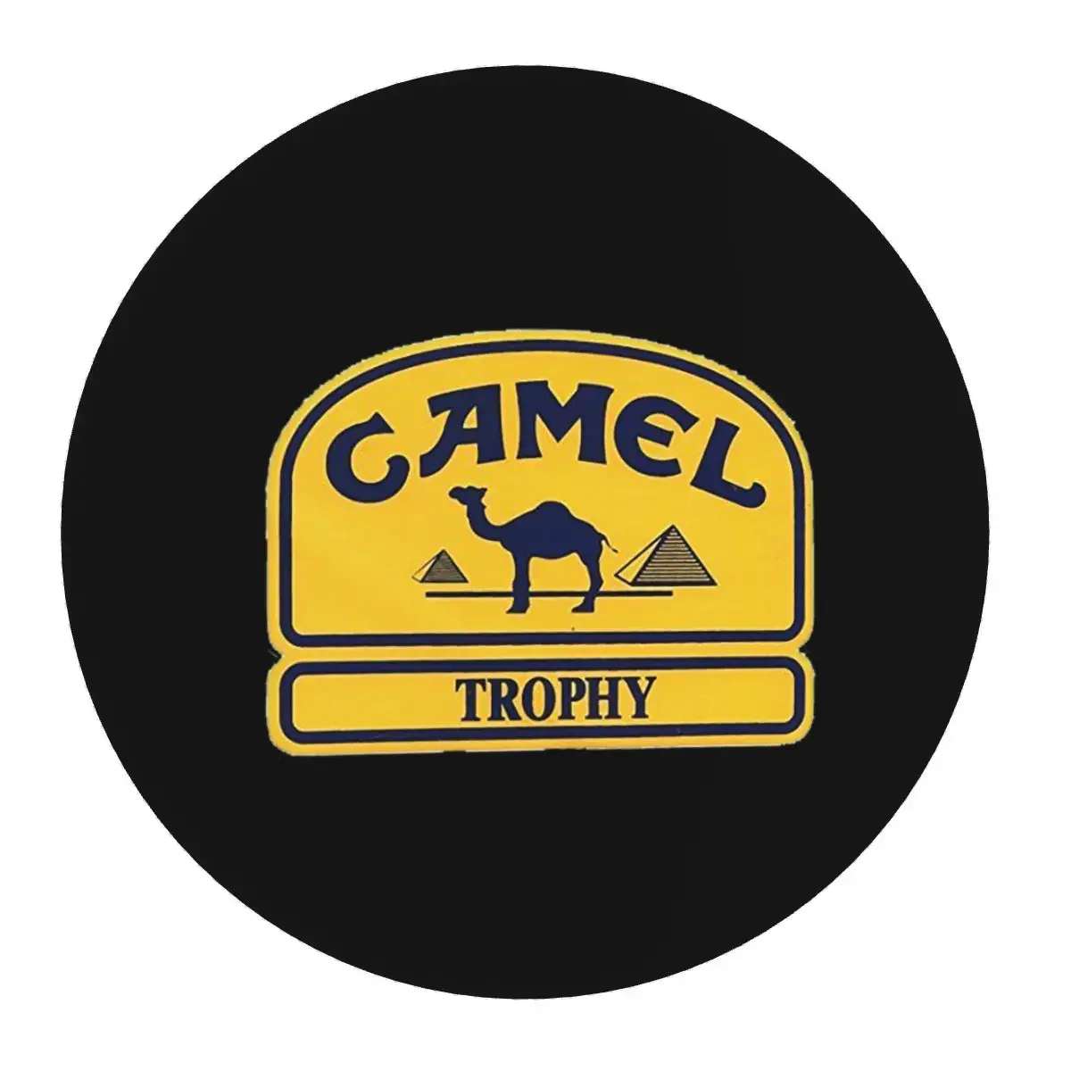 Camel Trophy Rundes Mauspad, Computertastatur-Mauspad, Gaming-Laptop-Schreibtischunterlage, Büro-Tischmatten