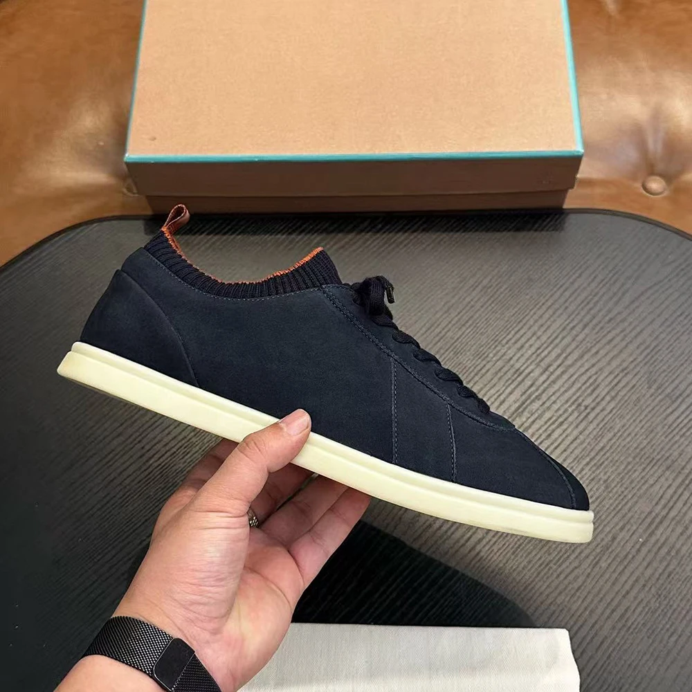 2026 Top Quality Summer and Spring Men's Fashion Casual Shoes Leather Flat Slip-On Shoes