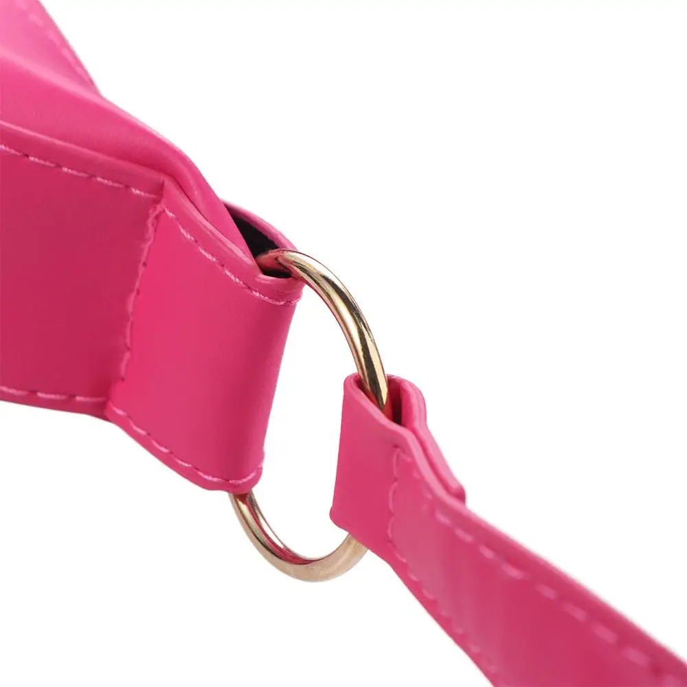 

Однотонная сумка-полумесяц на плечо с сердечком, большая вместительная сумка из искусственной кожи, корейский стиль, сумка-хобо для девушек