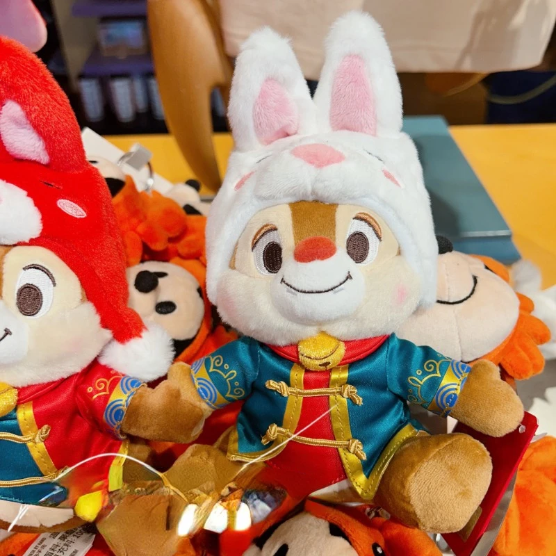 オリジナルディズニーチップデール漫画ぬいぐるみキーホルダーバックパックペンダントファンコレクション子供の誕生日クリスマスプレゼント