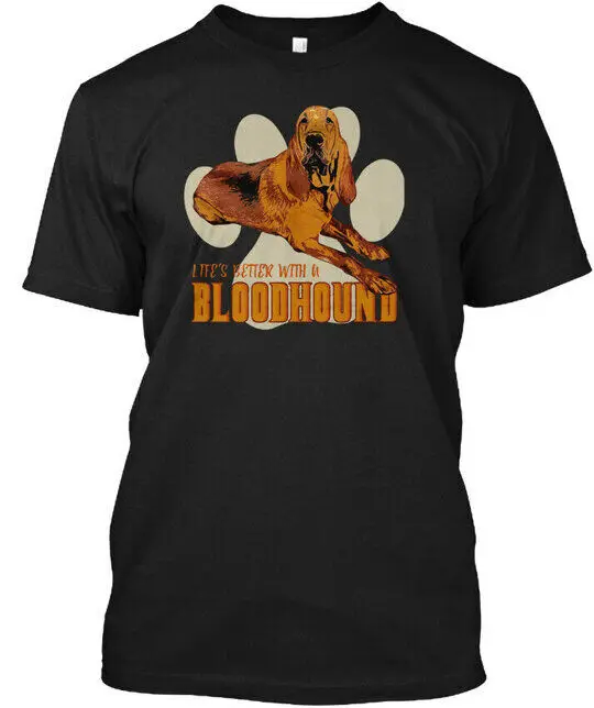 Bloodhound Dog Lover T-Shirt Made in the USA Size S to 5XL High Quality 100%Cotton Short Sleeve