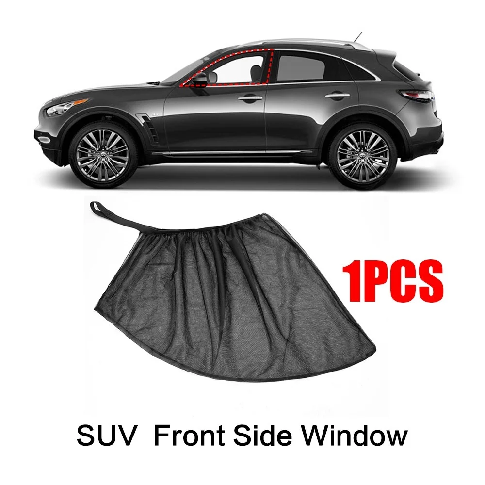 1/2pcs parasole in rete per Auto visiera parasole Auto UV Protect tenda parasole Mesh SUV finestra laterale anteriore zanzariera per Auto per il